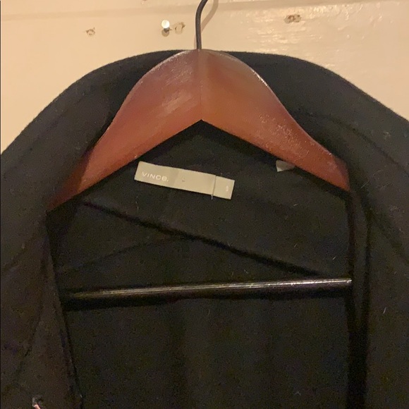 VINCE BLACK OVERSIZED COAT US SMALL - Picture 9 of 12